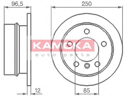 103454 KAMOKA Brake System Brake Disc