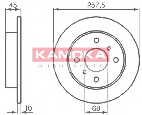 103534 KAMOKA Cooling System Radiator, engine cooling