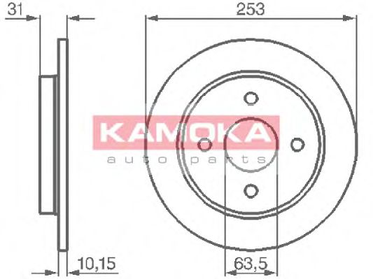 103562 KAMOKA Brake Disc