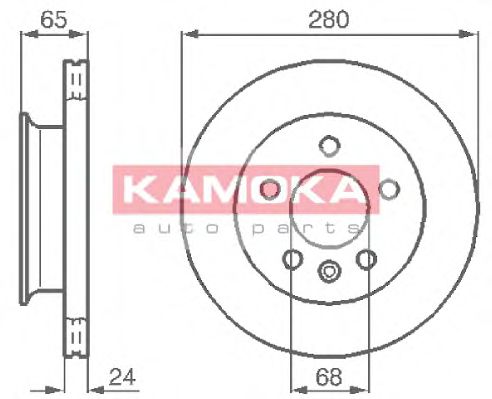 103854 KAMOKA Brake System Brake Disc