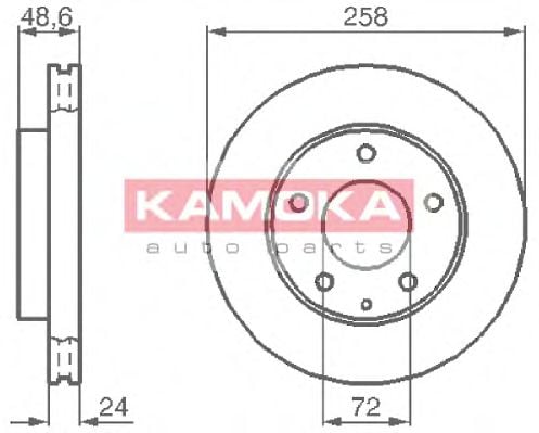 103992 KAMOKA Brake Disc