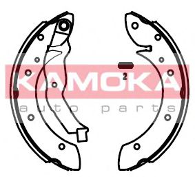JQ202014 KAMOKA Brake System Brake Shoe Set