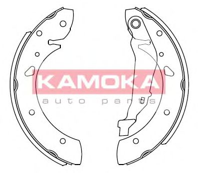 JQ202026 KAMOKA Brake System Brake Shoe Set