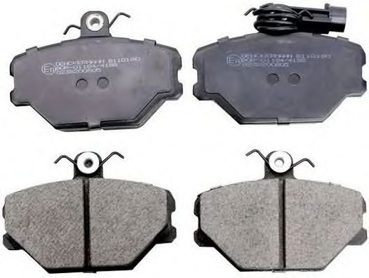 B110190 DENCKERMANN Brake Pad Set, disc brake