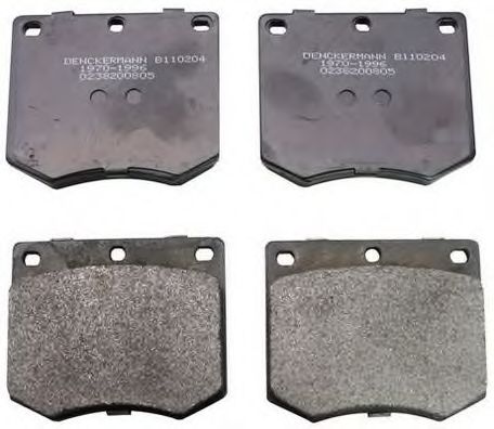 B110204 DENCKERMANN Brake Pad Set, disc brake