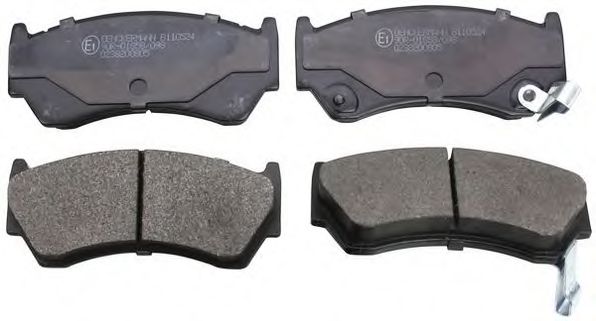 B110524 DENCKERMANN Brake Pad Set, disc brake