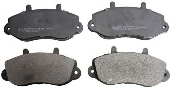 B110654 DENCKERMANN Brake Pad Set, disc brake