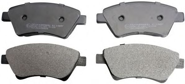 B110657 DENCKERMANN Brake Pad Set, disc brake