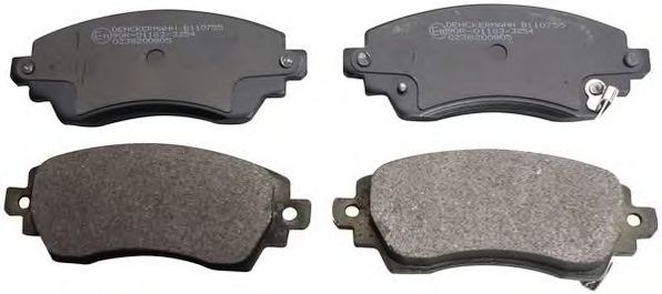 B110755 DENCKERMANN Brake Pad Set, disc brake