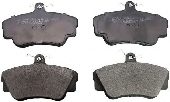 B110805 DENCKERMANN Brake Pad Set, disc brake