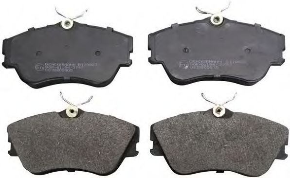 B110823 DENCKERMANN Brake Pad Set, disc brake
