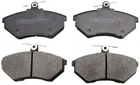 B110828 DENCKERMANN Brake System Brake Pad Set, disc brake