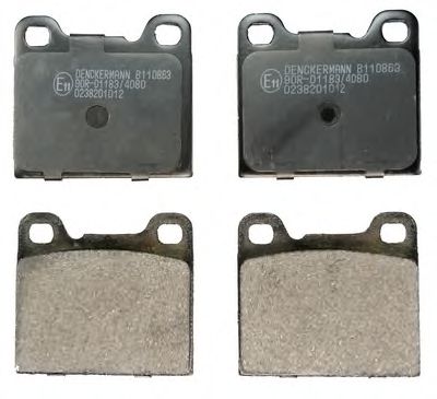 B110863 DENCKERMANN Brake Pad Set, disc brake