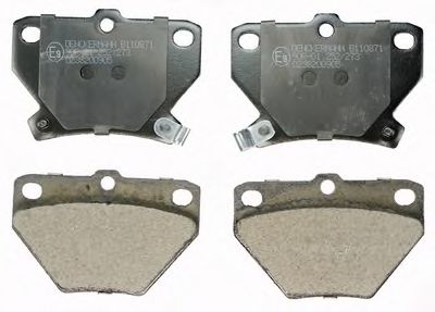 B110871 DENCKERMANN Brake Pad Set, disc brake