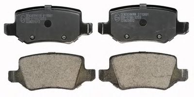 B110891 DENCKERMANN Brake Pad Set, disc brake