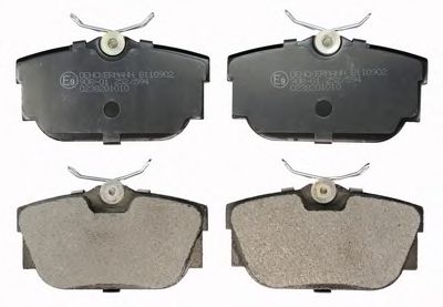 B110902 DENCKERMANN Brake Pad Set, disc brake