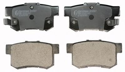 B110907 DENCKERMANN Brake Pad Set, disc brake