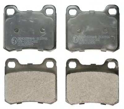 B110916 DENCKERMANN Brake Pad Set, disc brake