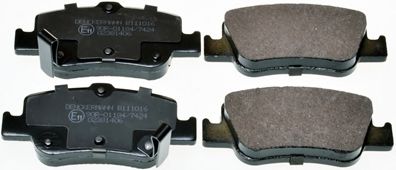 B111016 DENCKERMANN Brake Pad Set, disc brake