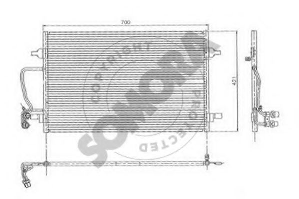 024060 SOMORA Condenser, air conditioning