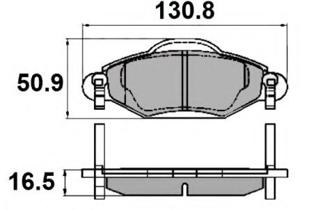 NP2116 NATIONAL Brake System Brake Pad Set, disc brake