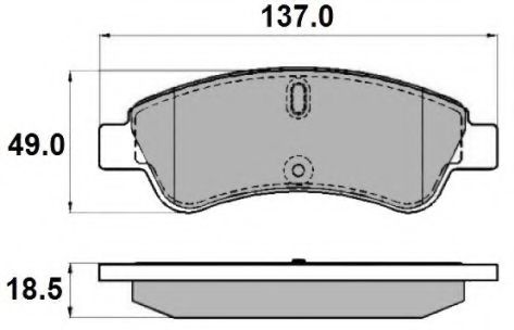 NP2139 NATIONAL Тормозная система Комплект тормозных колодок, дисковый тормоз