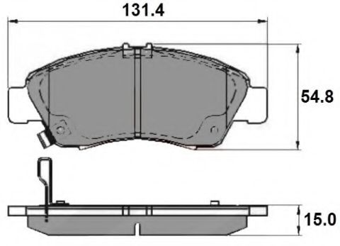 NP2145 NATIONAL Тормозная система Комплект тормозных колодок, дисковый тормоз