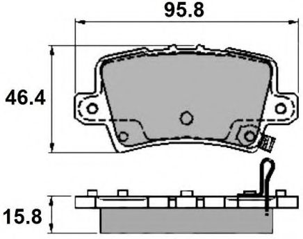 NP2166 NATIONAL Brake System Brake Pad Set, disc brake