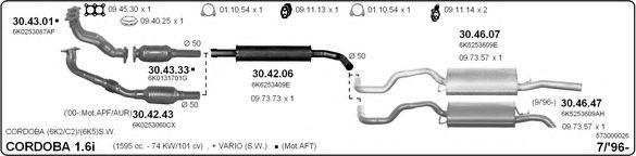 573000026 IMASAF Exhaust System