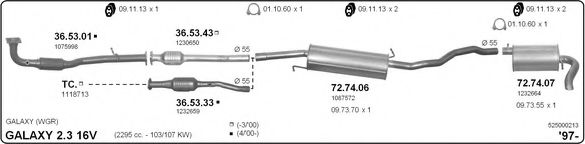 525000213 IMASAF Exhaust System