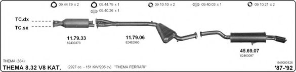 546000126 IMASAF Exhaust System Exhaust System