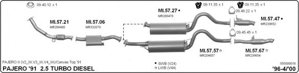 555000018 IMASAF Exhaust System Exhaust System