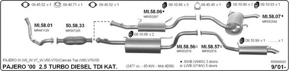 555000020 IMASAF Exhaust System