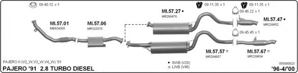 555000023 IMASAF Exhaust System