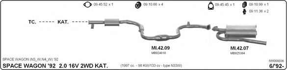 555000036 IMASAF Exhaust System