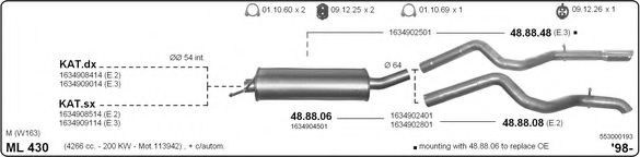 553000193 IMASAF Exhaust System Exhaust System