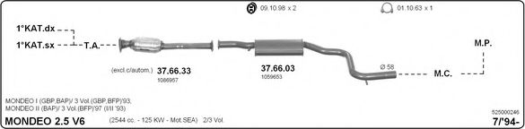 525000246 IMASAF Exhaust System