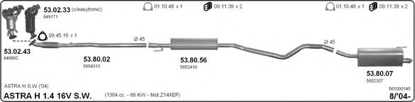 561000145 IMASAF Exhaust System