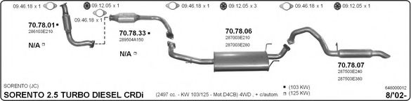 648000012 IMASAF Exhaust System
