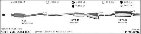 504000192 IMASAF Exhaust System Exhaust System