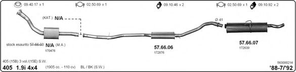 563000214 IMASAF Exhaust System