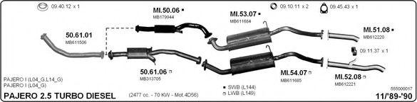 555000017 IMASAF Exhaust System