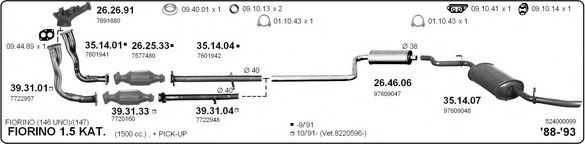 524000099 IMASAF Exhaust System