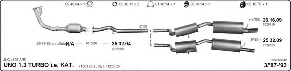 524000342 IMASAF Exhaust System