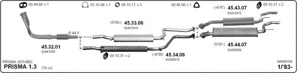 546000106 IMASAF Exhaust System