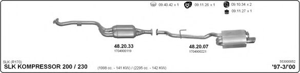 553000052 IMASAF Exhaust System Exhaust System