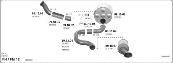 586000007 IMASAF Exhaust System