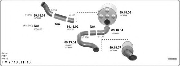 586000008 IMASAF Exhaust System