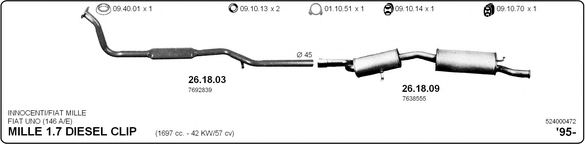 524000472 IMASAF Exhaust System