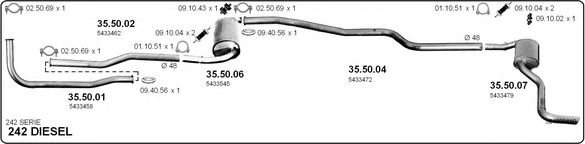524000410 IMASAF Exhaust System